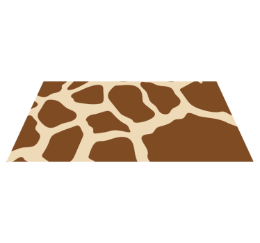 Brown cow skin animal print carpet - TenStickers