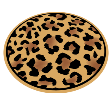 Classic leopard skin animal print carpet - TenStickers