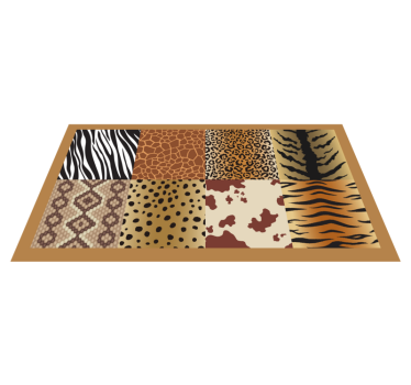 Skin tiles animal print carpet - TenStickers