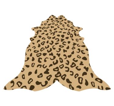 Leopard print  animal print carpet - TenStickers