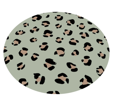 Animal print vinyl rug in leopard print style - TenStickers