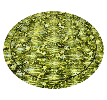 Animal print vinyl rug reptile green skin - TenStickers