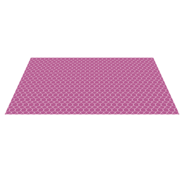 Pink scallop patterns animal print vinyl rug - TenStickers