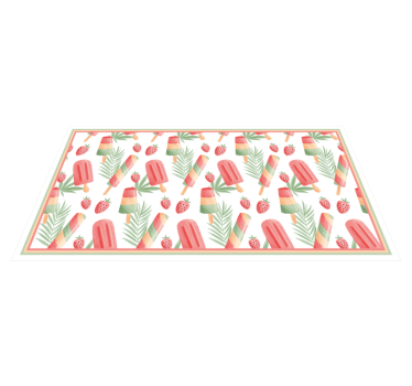 Colorful Ice Treats kids vinyl rug - TenStickers