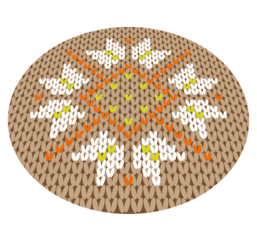 Floral Decorated Style entrance hall vinyl rug - TenStickers