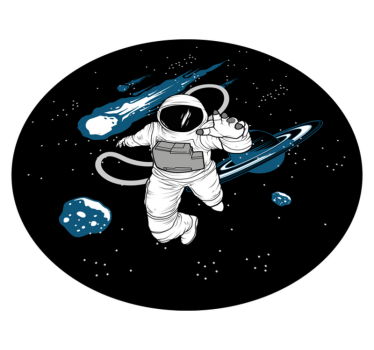 Astro Adventure road vinyl rug - TenStickers