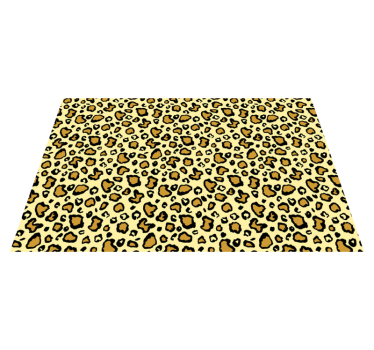 LEOPARD PATTERN PLAYFUL animal print vinyl rug - TenStickers