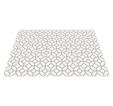 "Hampton style"square pattern geometric carpets - TenStickers