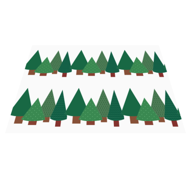 Patchwork christmas tree pattern retro rug - TenStickers