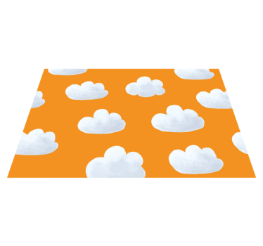 Cloudy Sky Floorcover playroom carpet - TenStickers