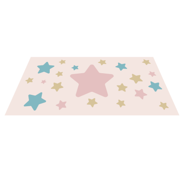 Celestial Motif rugs with stars - TenStickers