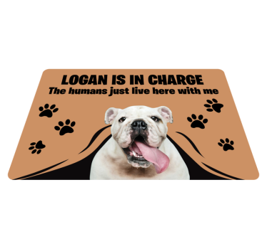Custom photo pet entrance vinyl rug - TenStickers