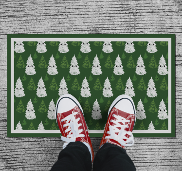 Adorable Christmas tree Christmas rug - TenStickers