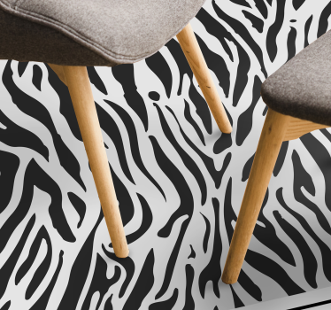 Black and White Zebra animal print carpet - TenStickers