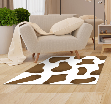Brown cow animal print vinyl carpet - TenStickers