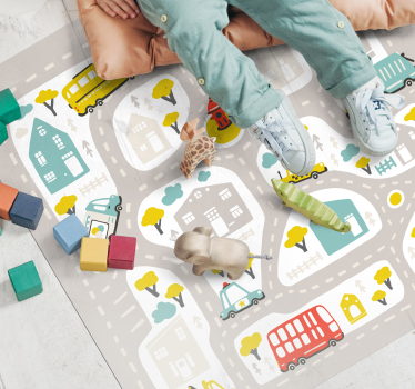 City nordic style road mat - TenStickers