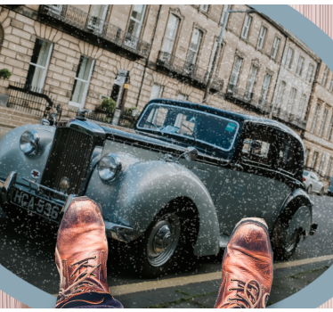 Classic Rolls-Royce retro rug - TenStickers