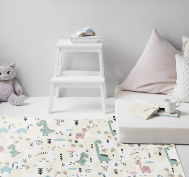 dinosaur prints pattern  animal print carpet - TenStickers