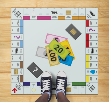 English Monopoly retro rug - TenStickers