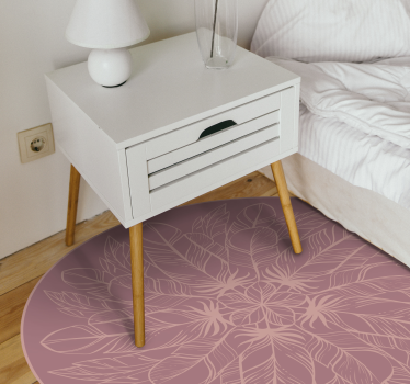 Feather pattern mandala mat - TenStickers
