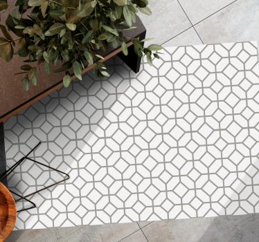 "Hampton style"square pattern geometric carpets - TenStickers