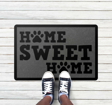 Home sweet home with paws bespoke rugs - TenStickers