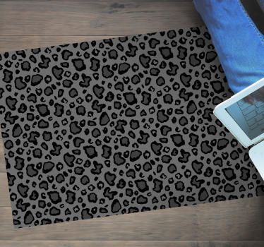 Leopard Skin Look animal print vinyl rug - TenStickers