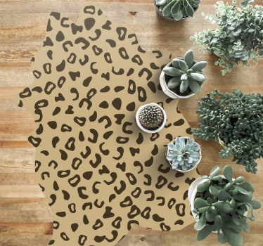 Leopard print  animal print carpet - TenStickers