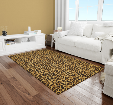Leopard skin animal print vinyl carpet - TenStickers