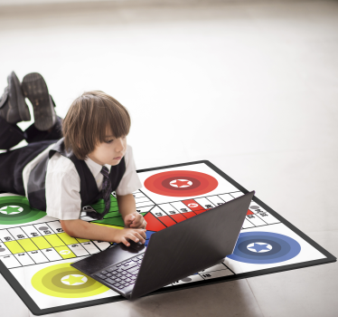Parchis  game vinyl carpet - TenStickers