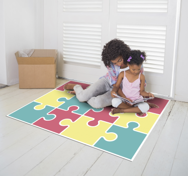 pastel tones puzzle game vinyl carpet - TenStickers