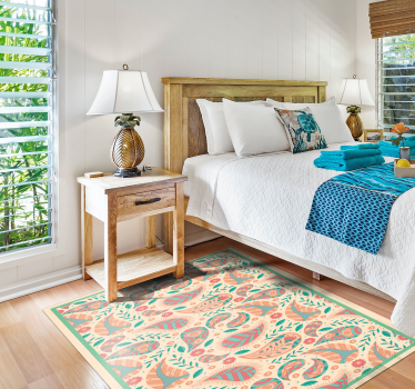 Rectangular persa green ethnic style rugs - TenStickers