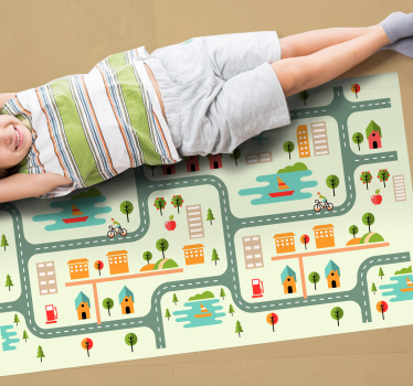 road playmat children road mat - TenStickers