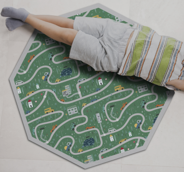 roads road mat - TenStickers