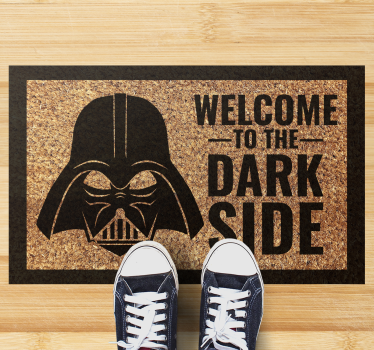 welcome dark side mat entrance hall rug - TenStickers