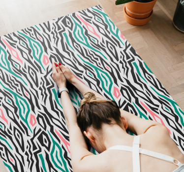Zebra pattern animal print vinyl carpet - TenStickers