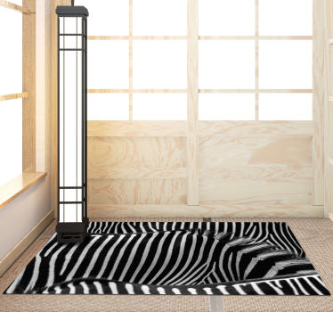 Zebra skin animal print vinyl carpet - TenStickers