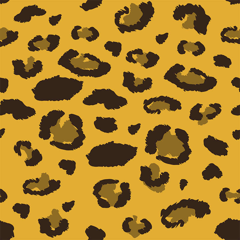Leopard animal print animal vinyl rug - TenStickers