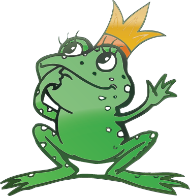 Queen frog animal vinyl rug - TenStickers