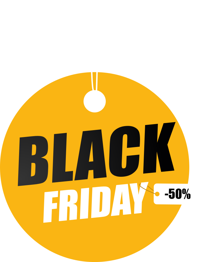 Black friday vinyl rug personalised circle design - TenStickers