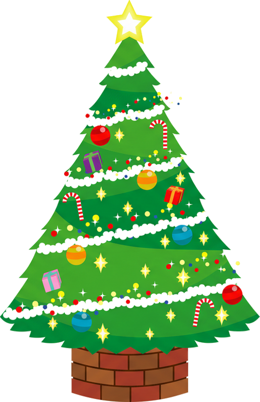 Christmas vinyl rug christmas tree mat - TenStickers