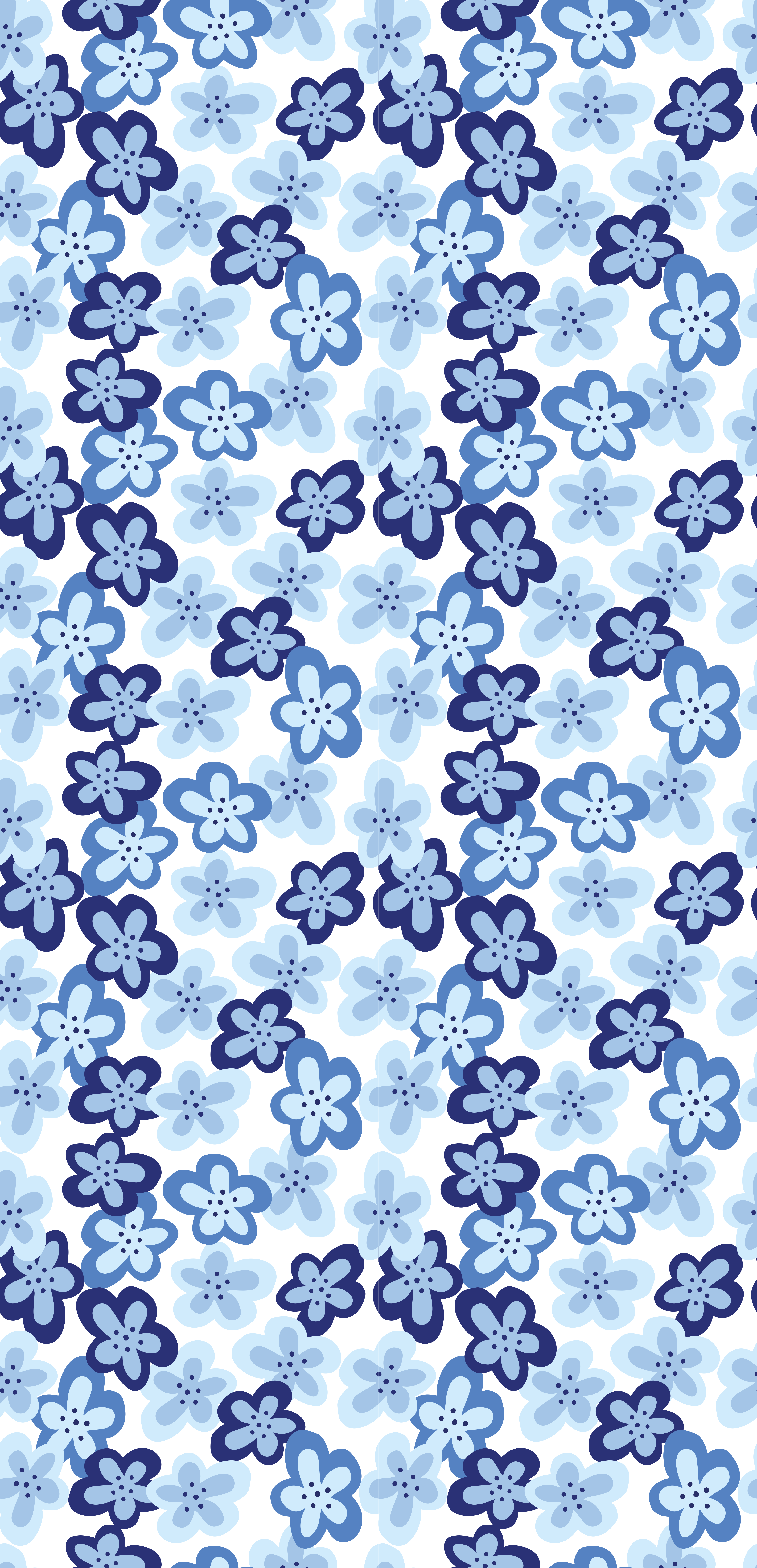 Floral vinyl rug nordic blossom design - TenStickers