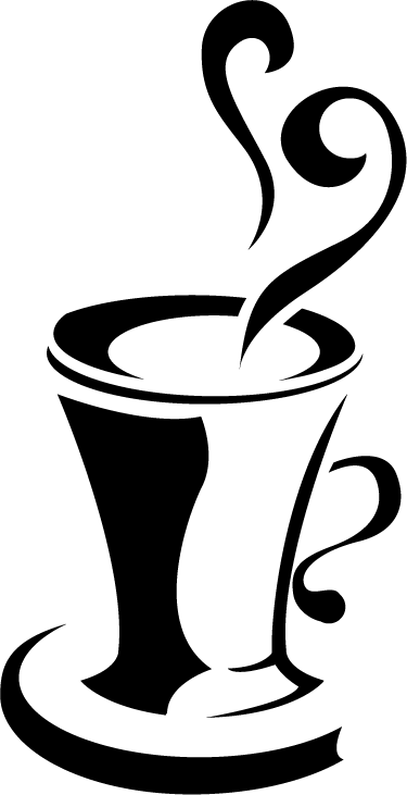 Kitchen vinyl rug coffee with heart - TenStickers