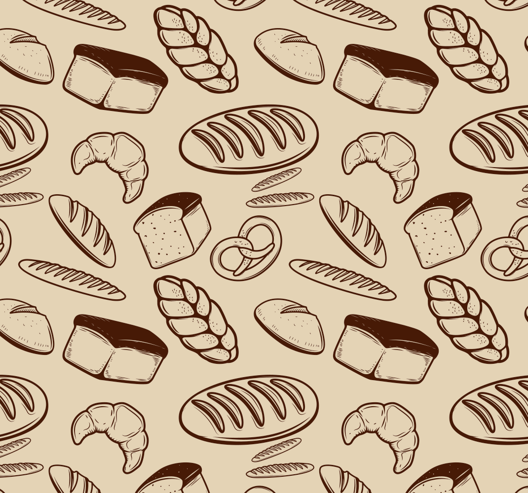 Kitchen vinyl rug bakery pattern - TenStickers