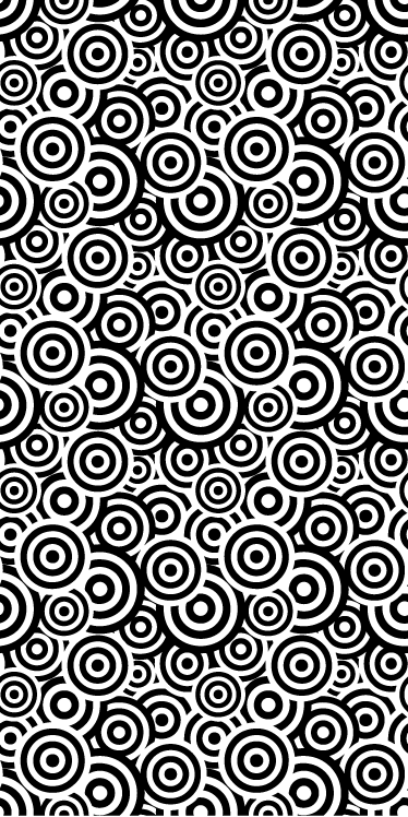 Bathroom vinyl rug with circular design - TenStickers