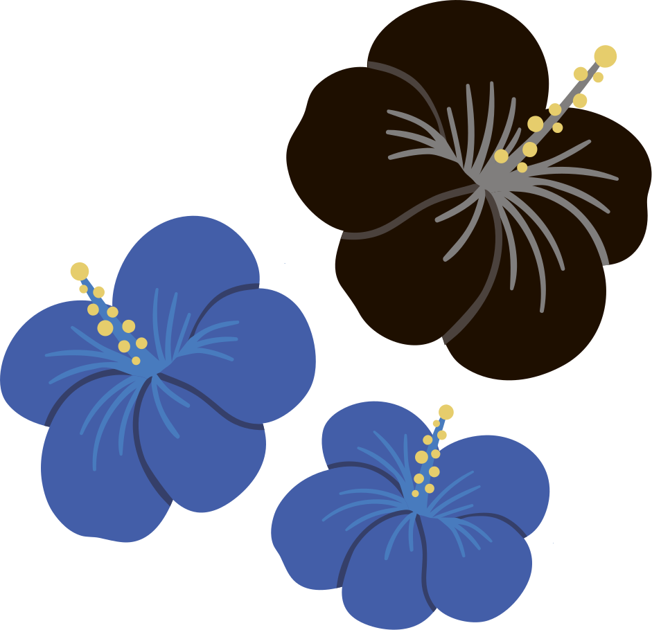 Hibiscus floral arrangement floral vinyl rug - TenStickers