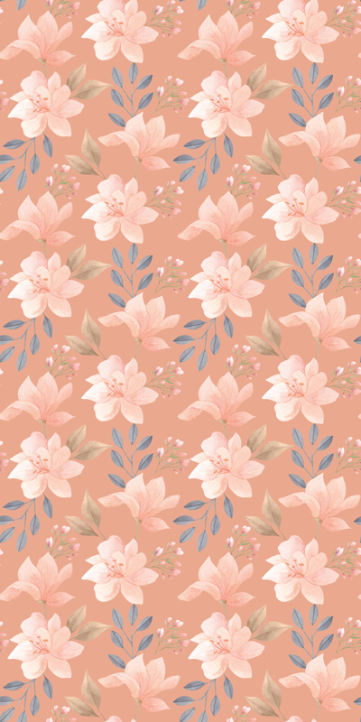 Floral vinyl rug blossom floral design - TenStickers