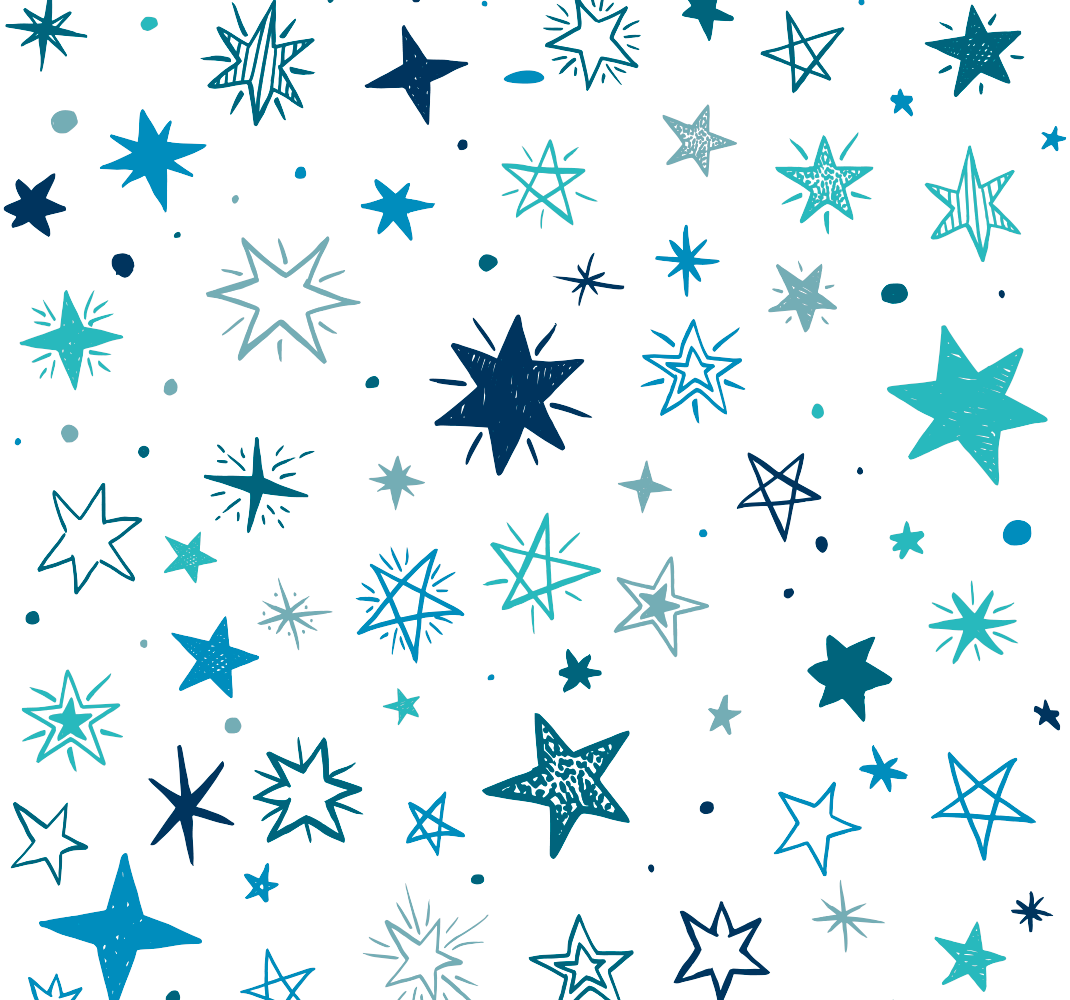 Star vinyl rug with geometric star pattern - TenStickers