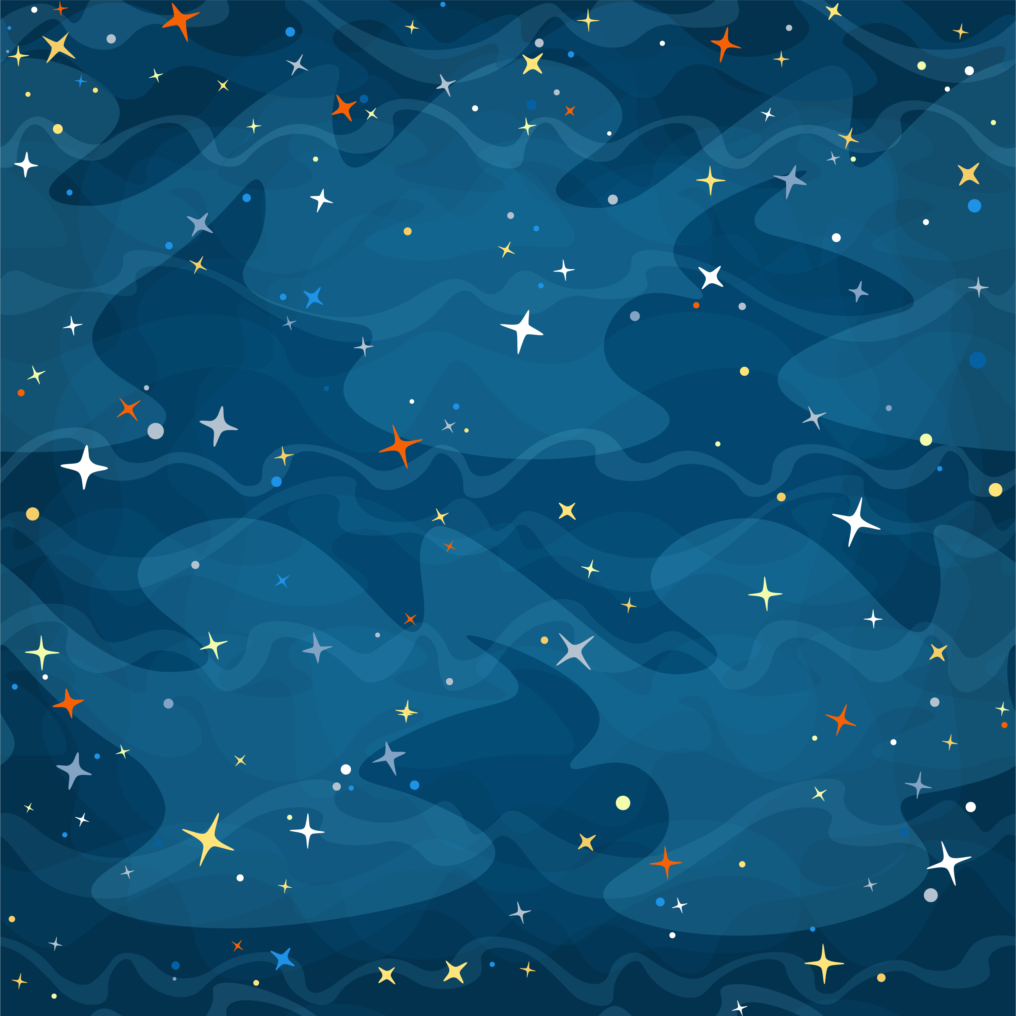 Star vinyl rug starry camo - TenStickers