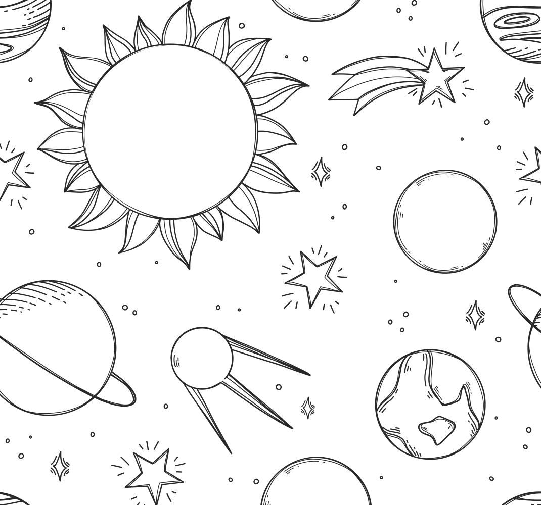 Star vinyl rug for kids’ cosmic adventures - TenStickers